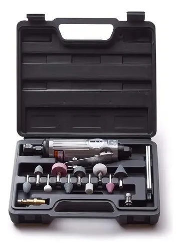 Amoladora Recta Neumatica Bremen® Kit 16 Pz Matriceria Torno