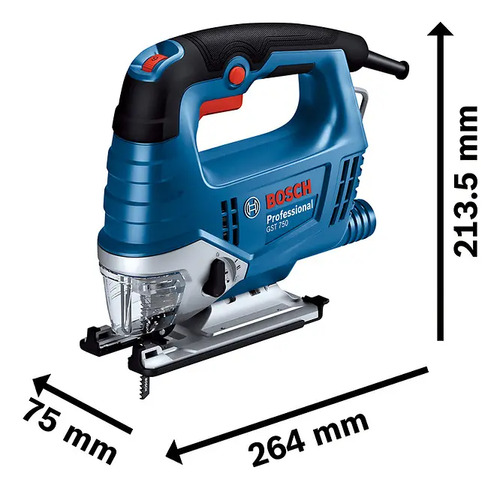 Sierra Caladora Bosch Velocidad Variable 520w Gts 750