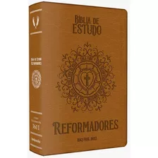 Bíblia King James 1611 De Estudos Reformadores - Capa Luxo Caramelo, De Diversos Cooperadores. Editora Bvbooks Em Português