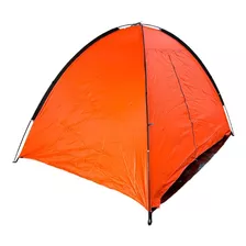 Carpa Playera Verano Protección Uv C/puerta 200x150x130cm Color Naranja