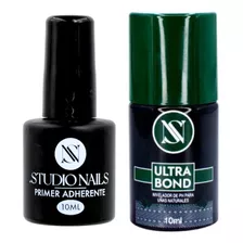 Primer Adherente + Bond Nivelador, Uñas Gel. Studio Nails