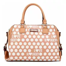 Bolso Boston Nikky By Nicole Lee Estampado Lunares Polka Dot