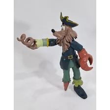 Boneco Pateta Piratas Do Caribe Davy Jones Disney 13cm