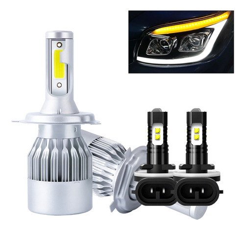 Kit De Faros Led 8000lm 70w Luz Alta/baja For Chevrolet Chevrolet Camaro