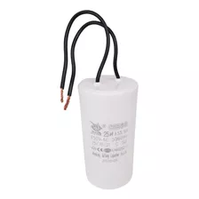 Capacitor Permanente 25uf 450vac 50/60hz Jyul Cbb60 2 Fios