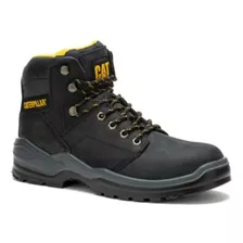 Bota Cat Striver St Negro Amarillo Con Casquillo P91671