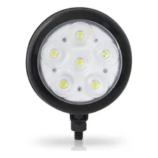 Farol Auxiliar Led 6w 6 Leds Preto Luz Branca Ap765