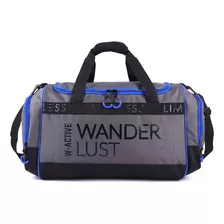 Bolso De Viaje Deportivo Combinado Wanderlust 33400/33399 Fu Color Gris 33399