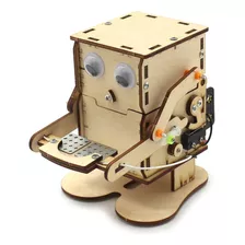 Kit Didáctico Robot Traga Monedas Madera Para Armar
