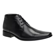 Bota Social Ankle Masculina Malbork Couro Látego Preto 672