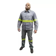 Uniforme Para Eletricista C/ Faixa Reflet Risco 2 Nr10