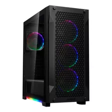 Gabinete Gamer Gamdias Athena P1 Fan Cristal Templado Argb