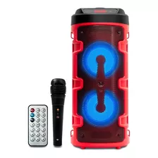 Alto-falante Grasep D-s14 Com Bluetooth Vermelho 