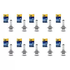 Kit 10 Lâmpada Halógena H7 Farol Hella 12v 55w