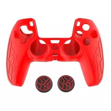 Capa Case Proteção Silicone Controle Dualshock Ps5 + 2 Grip