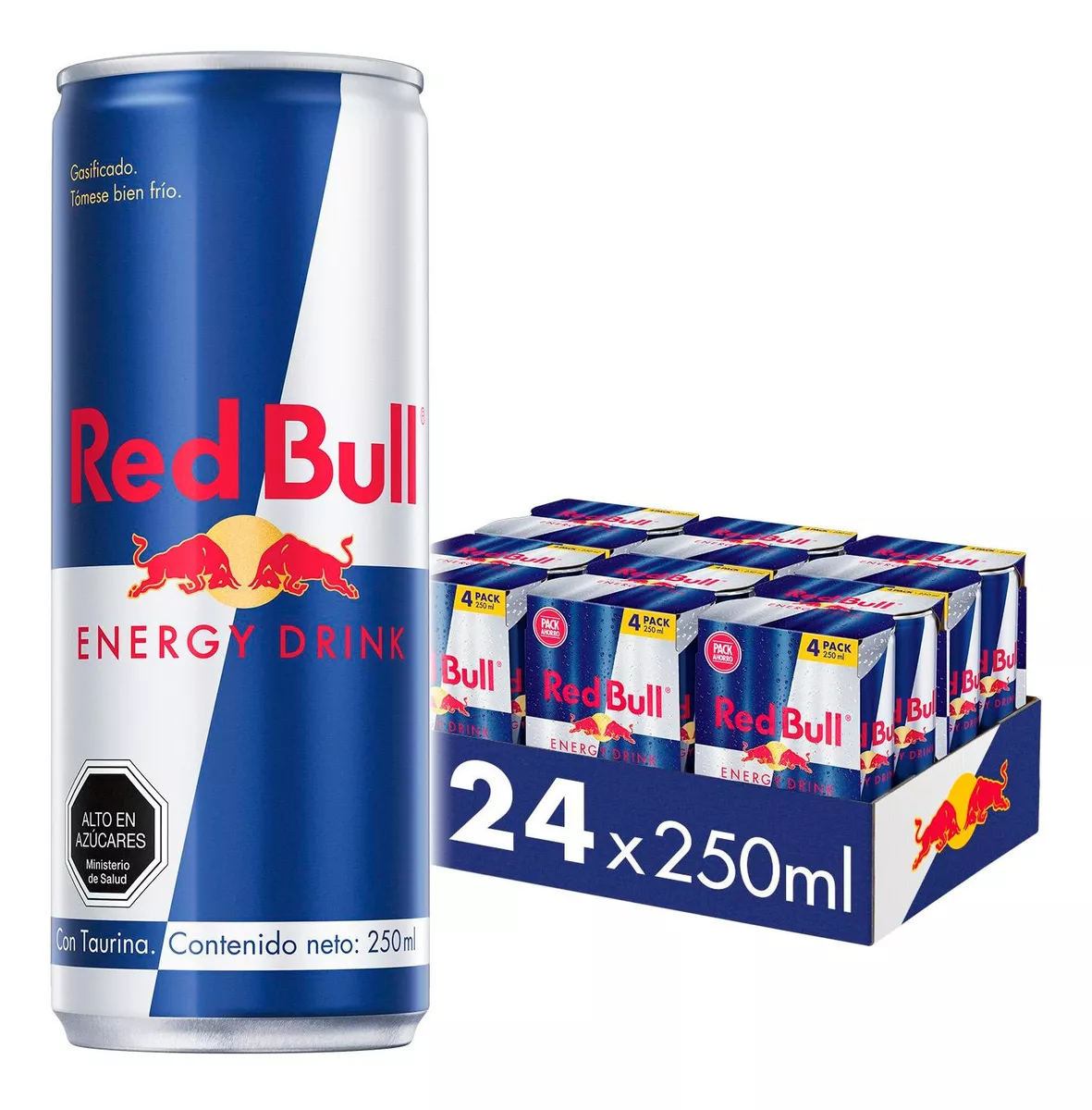 Bebida Energetica Red Bull Regular Edition 24 Latas De 250ml