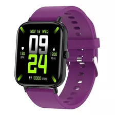 Reloj Smart Watch 200 Soul Control Ritmico Diseño De La Malla Sport Color De La Malla Fucsia Color Del Bisel Negro Color De La Caja Blanco