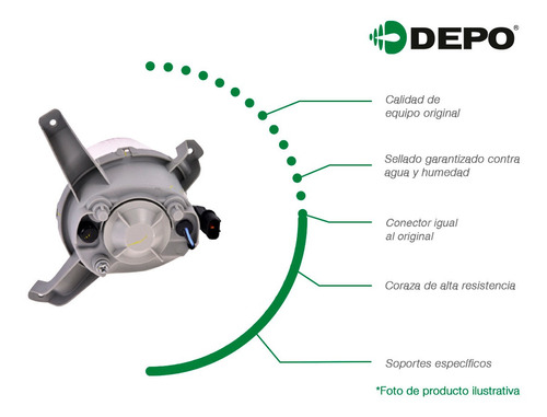 Faro Niebla Der Mercedes-benz E420 97 Al 98 Depo Foto 3