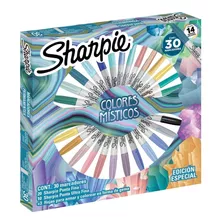  Marcadores Permantes Sharpie Punta Fina 30 Colores Místicos