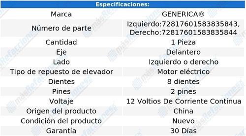 Motor Elevacin Ventana Delantero Canyon 04 Al 12 Generico Foto 2