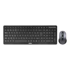 Kit Teclado Mouse Inalambrico Taika Tk-kwc1000 Español Slim Color Del Mouse Gris Color Del Teclado Negro