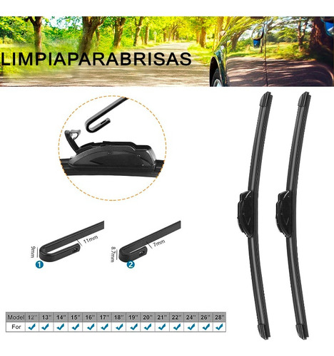 Plumas Limpiaparabrisas Banana Flex Volvo V60 Country 2014 Foto 3