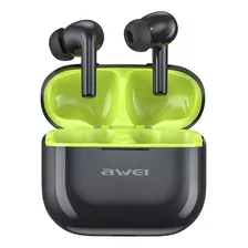 Audifonos Awei T1 Pro Tws In Ear Bluetooth Negro + Verde