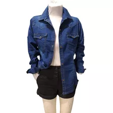 Camisa Jean Denim Elastizado Talles Grandes Especiales