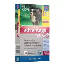 Pipeta Antiparasitário Para Pulga Elanco Advantage Max3 Para Cão