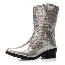 Bota Country Texana Feminina Bico Fino Escamada Oferta Barat