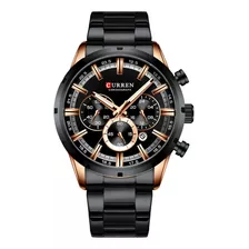 Reloj De Cuarzo De Acero Inoxidable Curren 8355 Para Hombre