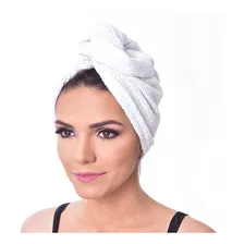 Toalha Turbante 100% Algodão Com Botão Atoalhada 