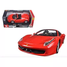 Ferrari 458 Spider Rojo Burago Escala 1/24 Nuevo Oferta