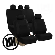 Juego Combinado De Fundas De Asiento Para Automóviles Negras