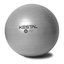 Bola De Pilates Fitness Kestal Cinza 65cm 