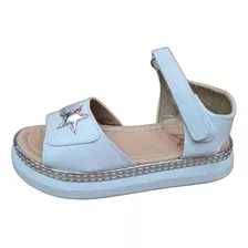 Sandalias Niñas Nenas Blancas Multi Pastel Brillo Kids