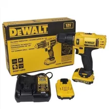 Dewalt Impact Driver Drill 12v Dcd716d2 2 Baterias Cor Amarelo