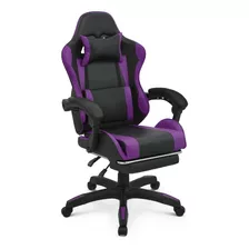 Silla De Oficina Para Videojuegos, Silla De Piel Con Respald