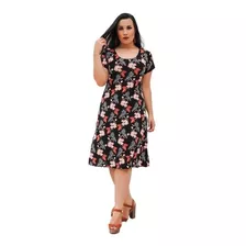 2 Vestidos Feminino Manga Soltinho Senhora Estampas Verão.