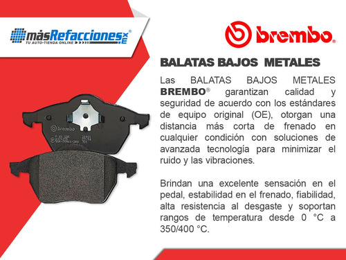 Balatas Bajos Metales Traseras Mercedes-benz S500 00-02 Foto 5