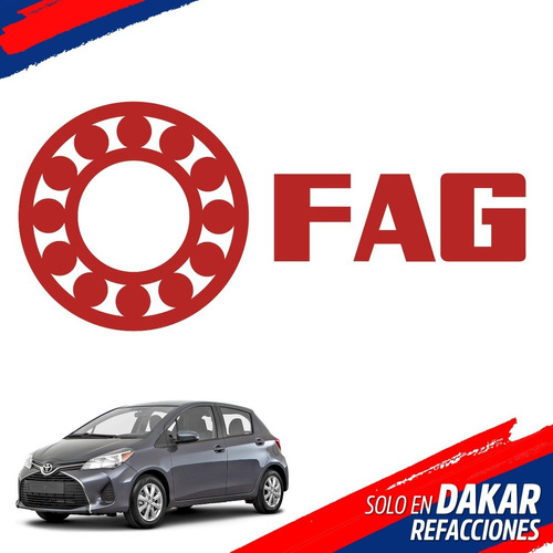 Balata Trasera Toyota Yaris 2014-2018 Fag  Foto 4