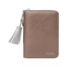 Billetera Pu Leather Rfid Sepia