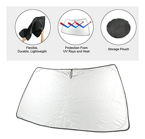 Protector Solar Para Luna Roccs Parasol Flexible Para Parabr Foto 4