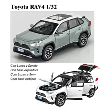 Toyota Rav4 Miniatura Metal Coche Con Luces Y Sonido 1/32