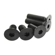 Parafuso M5x8 Cabeça Chata Allen Preto -- 50 Pçs