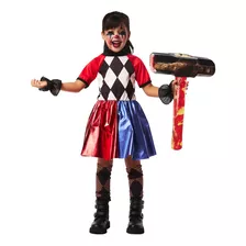 Cosplay Fantasia Halloween Lady Clown Infantil Tam: Gg 61180