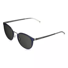 Cole Haan Mens Ch6040 Gafas De Sol Redondas De Metal, Pizarr