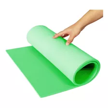 Colchonete Fitness Em Eva Ginástica Academia 100cmx50cm 10mm Cor Verde