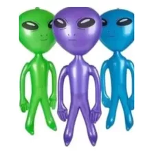 Pack X 3 Marcianos Alien Marcianek Inflable 80cm