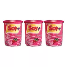 Suprasoy Soy + Morango Sem Lactose 3x300g - Supra Soy